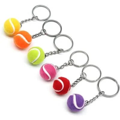 Cute Sport Mini Tennis Pendant Keychain Keyring Key Chain Ring