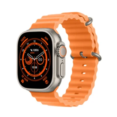 W&O X8 Ultra Smart Watch Series 8 NFC Always-on Display Wireless Charging – Orange