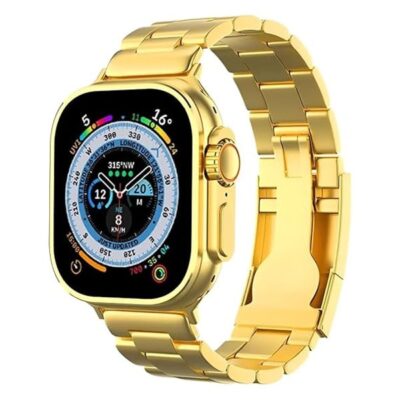 BML BW-16 Ultra Gold Edition Super Amoled Smart Watch (Dual Strap)