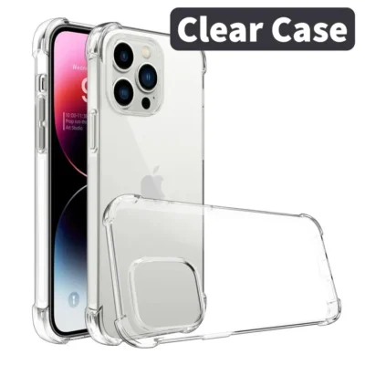 iPhone 15 Pro/15 Pro Max Shockproof TPU Clear Jelly Case