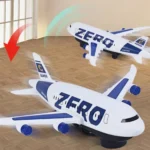 Zero Aircraft Musical Aircraft Toy with Light & Music 360 Rotation Electric Universal Plane Toy with Pretend Take Off and Landing - Image 3