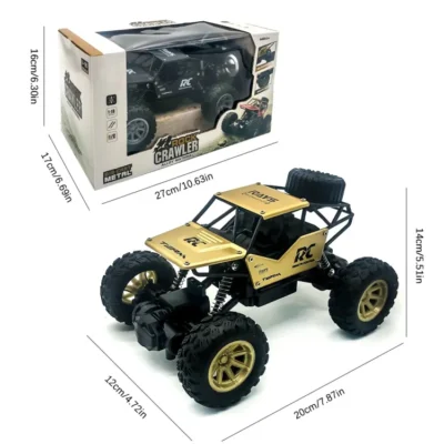 Metal Rock Crawler 1:18 RC Car Alloy Climbing Mountain 4×4 Monster Remote Control Cars