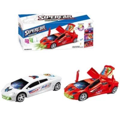 3D Super Car Toy with Automatic Door Opening With Degree Rotation