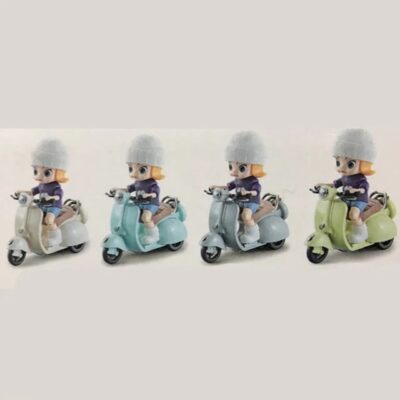 Mini Alloy Plastic Tricycle Model 360 Degree Rotating Electric Stunt Light Music Toys for Kids