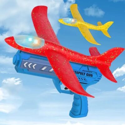 Airplane Launch Toy with Gun Game for Children