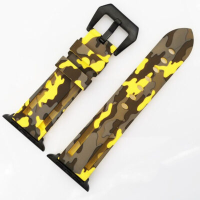 Camouflage Sport 42mm-44mm-45mm Silicone Bracelet Belt Straps For Apple Watch