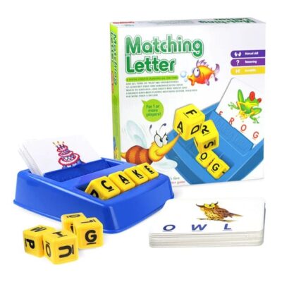 Family Fun Letter Matching Board Game Kids Learning Alphabet Letters Words Toy