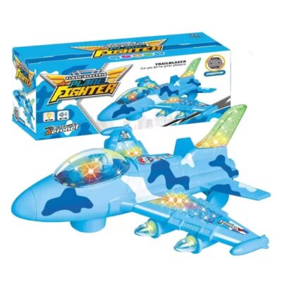 Flash Electric Airplane Plane Fighter Kids Play Music Lights Toy