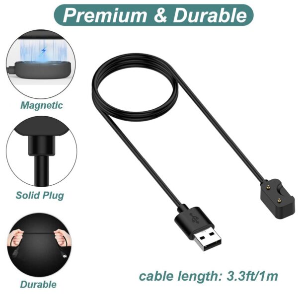 Charger for Galaxy Fit 3 SM-R390, Replacement USB Charging Cable Cord for Samsung Galaxy Fit 3 Smart Watch - Image 3