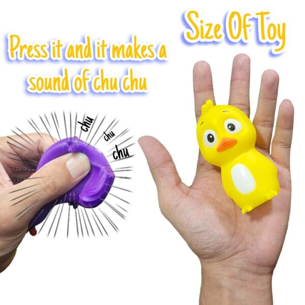 Colorful Rubber Floating Baby Toy Set for Kids Bath Aquatic Cartoon Theme Chu Chu Toys for Newborn Babies, Kids - Image 2