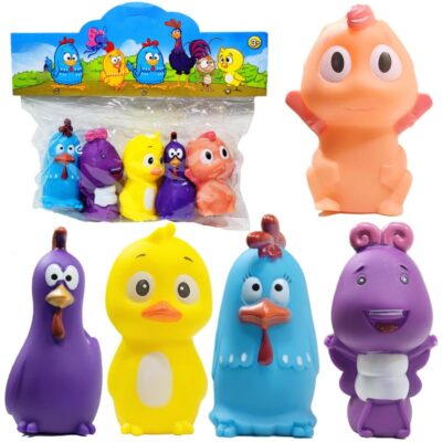 Colorful Rubber Floating Baby Toy Set for Kids Bath Aquatic Cartoon Theme Chu Chu Toys for Newborn Babies, Kids