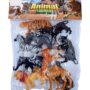 Mix Pack of Zoo Wild Jungle realistic Animals Toys Figure Playing Set for Kids - 12 Pcs,7-9 cm
