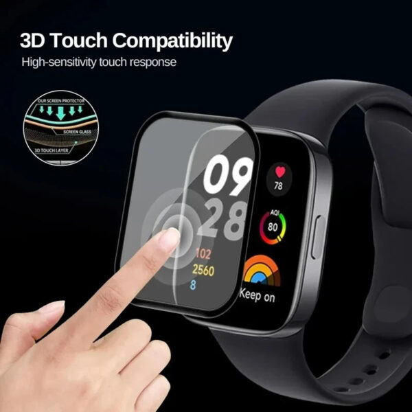 Mi Band 7 Pro / 8 Pro 3D Soft Screen Protector for Xiaomi– Pack of 2 - Image 4