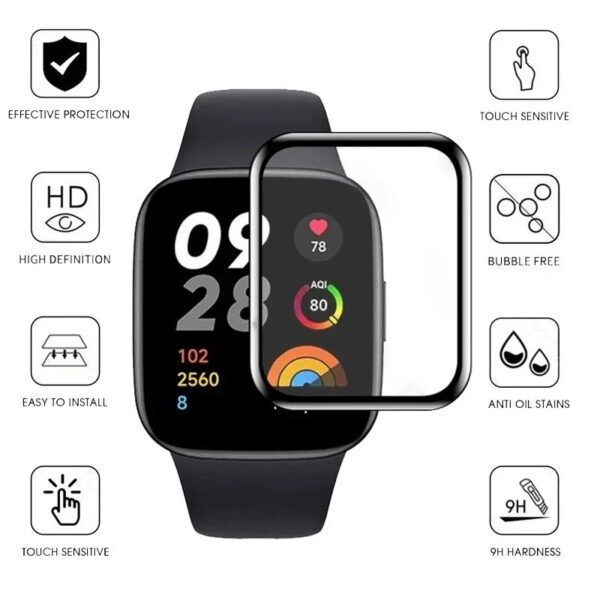 Mi Band 7 Pro / 8 Pro 3D Soft Screen Protector for Xiaomi– Pack of 2 - Image 3